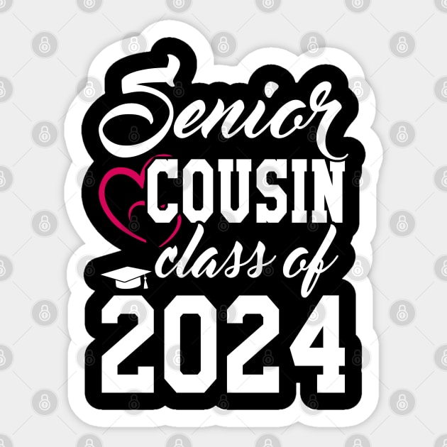 Class of 2024 Senior Gifts Funny Senior Cousin Sticker by KsuAnn